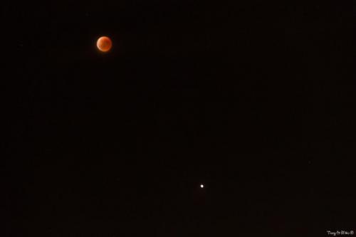 La lune et Mars